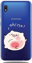 Voor Galaxy A10 Lucency Painted TPU Protective (Hit The Face Pig)