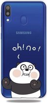 Voor Galaxy A30 Lucency Painted TPU Protective (Face Panda)