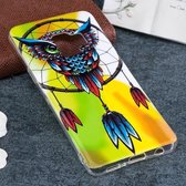 Voor Galaxy S9 Noctilucent Windbell Owl Pattern TPU zachte achterkant van de behuizing beschermende hoes
