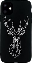 Voor iPhone 11 Painted Pattern Soft TPU beschermhoes (eland)