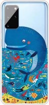 Voor Samsung Galaxy A41 schokbestendig geschilderd TPU beschermhoes (walvis zeebodem)