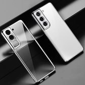 Voor Samsung Galaxy S21 5G SULADA schokbestendige siliconen transparante beschermhoes (zilver)