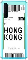 Voor OnePlus Nord Boarding Card Series Pattern TPU beschermhoes (Hong Kong)