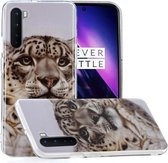 Voor OnePlus Nord Painted Pattern TPU beschermhoes (Leopard Head)