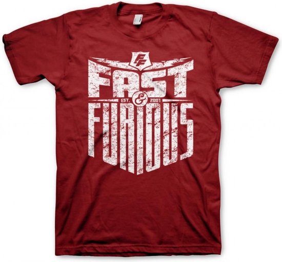FAST AND FURIOUS - T-Shirt Est 2007 - Tango Red