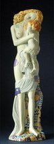 Klimt, Three Ages of woman miniature  de 3 levensfasen van de vrouw