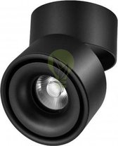 LED Plafond spot 15W | Opbouw | zwart | Dimbaar | 2700K - Warm wit