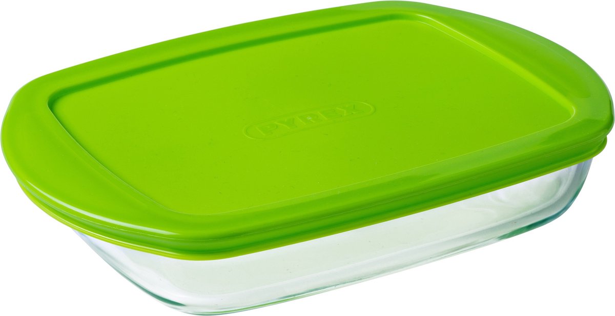 Pyrex - Cook & Store Schaal Rechthoek met Deksel 1,6 liter - Glas - Transparant — cadeau in Kookcadeaus - foto 8