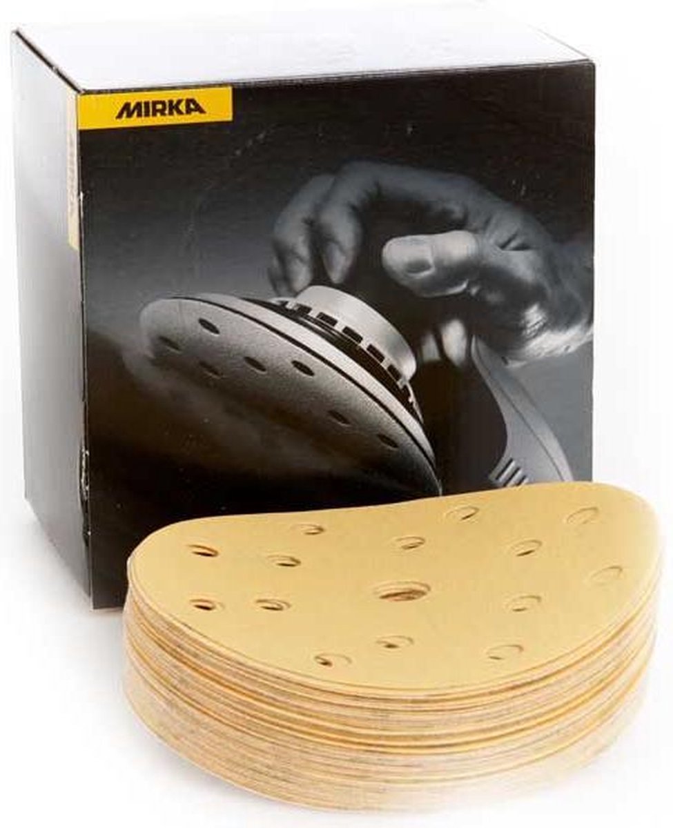 MIRKA Gold Schuurschijven 125mm met 17 gaten - P100