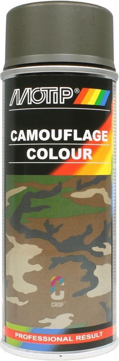 Terugroepen verkiezing Trekker Motip camouflagelak mat RAL 6014 geel/olijfgroen - 400 ml. | bol.com