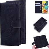 Voor Samsung Galaxy A51 5G Tiger Embossing Pattern Horizontale Flip Leather Case met houder & kaartsleuven & portemonnee (zwart)