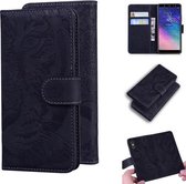 Voor Samsung Galaxy A6 + (2018) Tiger Embossing Pattern Horizontale Flip lederen tas met houder & kaartsleuven & portemonnee (zwart)