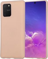 Voor Galaxy S10 Lite GOOSPERY SF JELLY TPU schokbestendig en kraskoffer (vleeskleur)