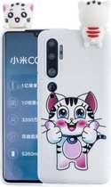 Voor Xiaomi Mi Note 10 schokbestendige cartoon TPU beschermhoes (kat)