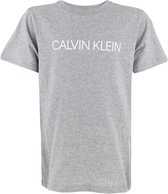 Calvin Klein jongens cotton o-hals logo shirt grijs - 152/164