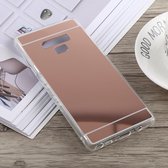 Let op type!! Acryl + TPU galvaniseren spiegel Case voor Galaxy Note9 (goud)