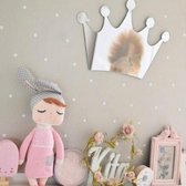 Creatieve thuis babykamer kinderkamer cartoon acryl spiegel hanger decoratie, stijl: kroon (32x22.5x0.3 cm)