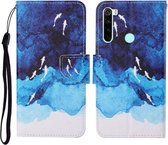 Voor Xiaomi Redmi Note 8T Gekleurde Tekening Patroon Horizontale Flip Leren Case met Houder & Kaartsleuven & Portemonnee & Lanyard (Aquarel Vis)