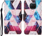 Voor Xiaomi Mi 10T Lite Gekleurde Tekening Patroon Horizontale Flip Leren Case met Houder & Kaartsleuven & Portemonnee & Lanyard (Sterrenmarmer)