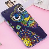 Voor Huawei P10 Lite Noctilucent IMD Owl Pattern Soft TPU Back Case Protector Cover