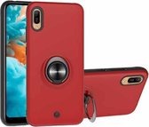 Voor Huawei Y6 Pro 2019 2 in 1 pc + TPU beschermhoes met 360 graden roterende ringhouder (rood)