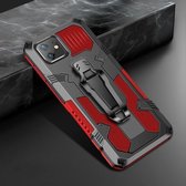 Voor iPhone 11 Pro Max Machine Armor Warrior schokbestendige pc + TPU beschermhoes (rood)