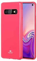 GOOSPERY I JELLY METAL TPU beschermhoes voor Galaxy S10 (Rose Red)