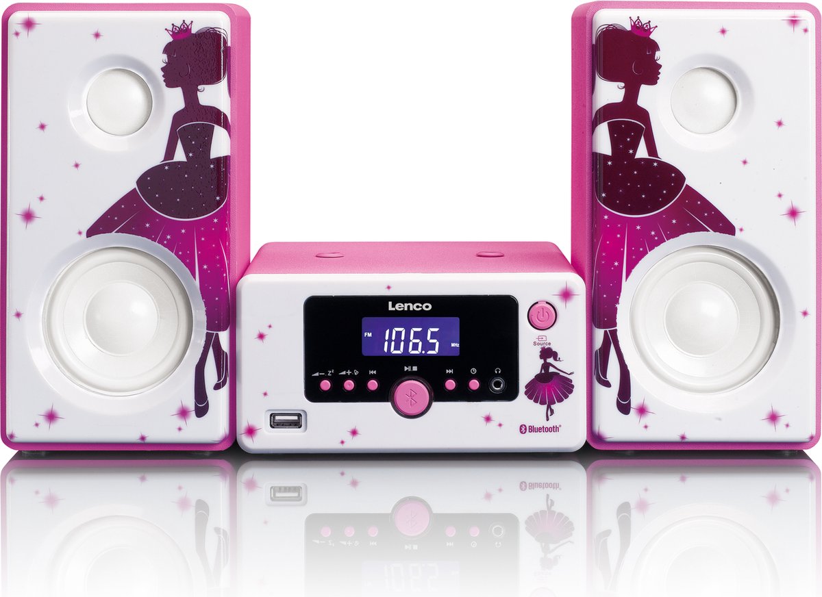 Lenco MC-020 - Stereo set met radio, Bluetooth®, USB en AUX-ingang - Princess