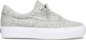 Keds Dames Veterschoenen Rise Jersey Leather Gray - Grijs - maat 37.5