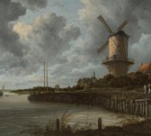 Le moulin à vent de Wijk bij Duurstede, Jacob van Ruisdael sur fotobehang (450 x 260 cm op rol)