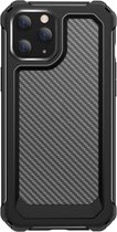 Apple iPhone 12 Mini Hoesje - Mobigear - Rugged Racing Serie - Hard Kunststof Backcover - Zwart - Hoesje Geschikt Voor Apple iPhone 12 Mini