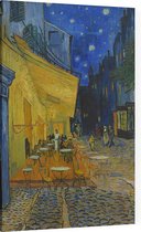 Caféterras bij nacht (place du Forum), Vincent van Gogh - Foto op Canvas - 60 x 90 cm