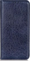 Sony Xperia 1 III Hoesje - Mobigear - Cowboy Serie - Kunstlederen Bookcase - Blauw - Hoesje Geschikt Voor Sony Xperia 1 III