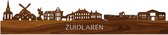 Skyline Zuidlaren Palissander hout  - 120 cm - Woondecoratie design - Wanddecoratie met LED verlichting