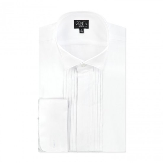 Messieurs | Chemise de Smoking Homme Adultes patricide plisse 0015 Taille L 41/42