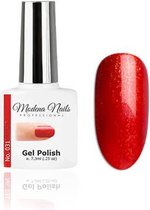 Modena Nails UV/LED Gellak Classic - 031 - Glitter, Rood - Glitters - Gel nagellak
