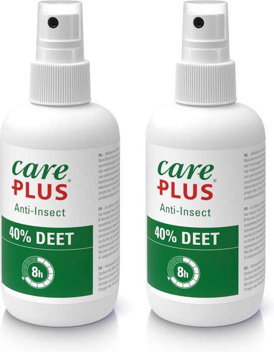 2x Care Plus Deet 40% spray 200 ml | bol.com