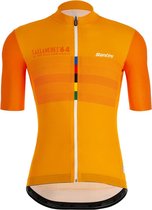 Santini Fietsshirt korte mouwen Heren Oranje - S/S Jersey Grandi Campioni Eyes - L