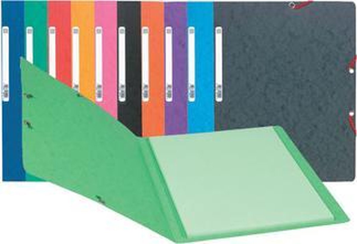 Exacompta Elastomap zonder klep in glanskarton 400gm2 - A4 - Roze - 5560E