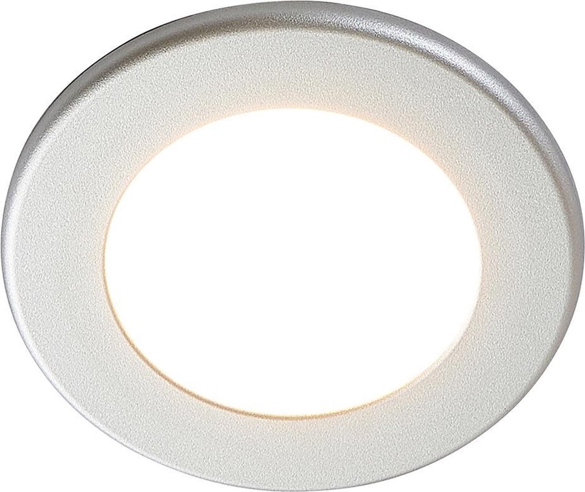 Arcchio - LED downlight - 1licht - kunststof - H: 3.1 cm - zilver, wit - Inclusief lichtbron