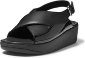 FitFlop™ Myla Leather Back-Strap Sandals Zwart - Maat 42