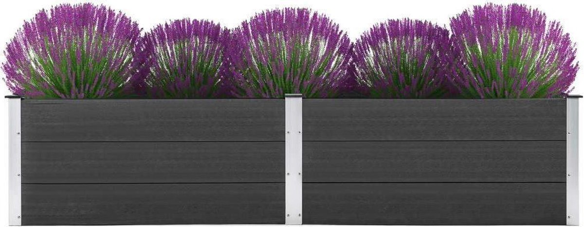Medina Plantenbak verhoogd 250x100x54 cm HKC grijs