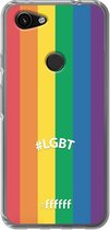 6F hoesje - geschikt voor Google Pixel 3a -  Transparant TPU Case - #LGBT - #LGBT #ffffff