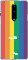 6F hoesje - geschikt voor OnePlus 8 -  Transparant TPU Case - #LGBT - #LGBT #ffffff