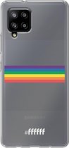6F hoesje - geschikt voor Samsung Galaxy A42 -  Transparant TPU Case - #LGBT - Horizontal #ffffff