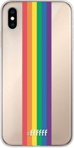 6F hoesje - geschikt voor iPhone Xs Max -  Transparant TPU Case - #LGBT - Vertical #ffffff