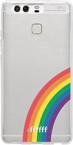 6F hoesje - geschikt voor Huawei P9 -  Transparant TPU Case - #LGBT - Rainbow #ffffff