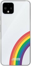6F hoesje - geschikt voor Google Pixel 4 -  Transparant TPU Case - #LGBT - Rainbow #ffffff