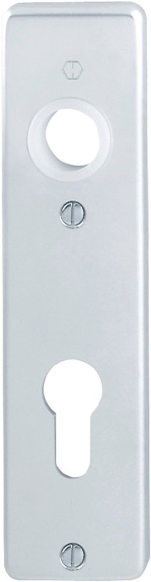 Hoppe Kortschild, aluminium 202kp pc 72 zilver