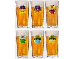 foto van Vedett Extra Bierglas - 6 stuks - 33 cl